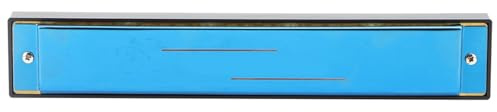C-Taste 24-Loch Harmonica Professional Mouthorgan Blasinstrument Zubehör(Blau)
