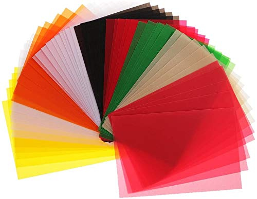 N/W Colored Translucent Vellum Papers for DIY Craft Drawing Cardmaking