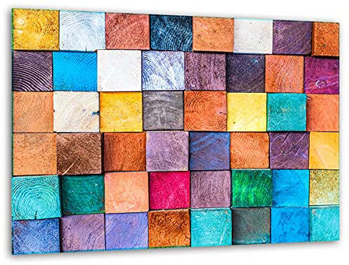TMK ArtDeko Glasschneidebrett für die Küche 40x30cm – Robust, Hygienisch & Rutschfest – Schneidebrett Glas aus gehärtetem Material – Zusätzliche Arbeitsfläche – Vielseitige Nutzung