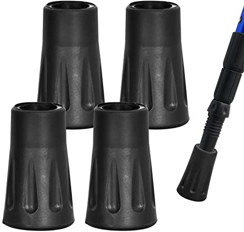 4 Stück Nordic Walking Stöcke Gummipuffer, 2 Paar Walking Stöcke Gummipuffer, Ersatz Gummi Puffer 12mm
