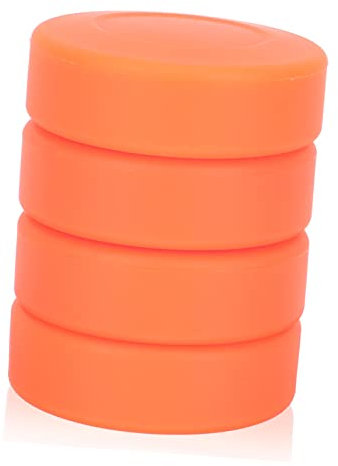 Homoyoyo 4 Stück Hockeypucks Aus Gummi Mittlere Härte Glatte Oberfläche Trainingspucks Zum Üben Für Kinder Und Erwachsene Im Rollschuh Und Eishockeysport