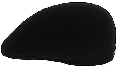 Borsalino Bombierte Kappe aus Filz, schwarzes Haar