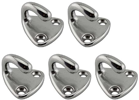 5 Stück Edelstahl-Haken, Federhaken, Befestigungsseil, Marine-Verteidigungshaken, Marine-Hardware, Boote, Zubehör, Seilbefestigung, Marine-Haken, Befestigung