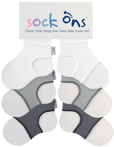 Sock Ons - Baby-Sockenhalter - Erstaunliches Vorteilspaket - Baby-Socken immer anziehen!