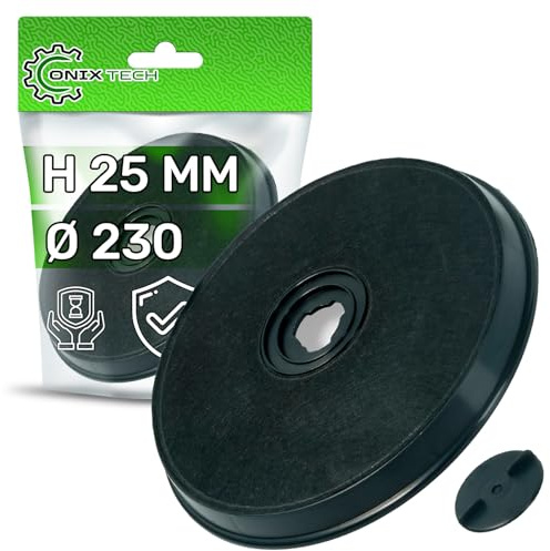 Filtro Cappa Cucina Carboni Attivi Ø 230 mm Tipo E233 C00383475 per Bosch | C00090694 484000008636 1120157238 C00307666 9197060193 per Whirlpool per AEG per Electrolux - ONIX TECH