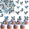 Xsstarmi 50 Pack Edible Dragon Cupcake Toppers Wafer Paper Dragon Cake Decorations Edible Dragon Cake Decorations for Dragon Theme Baby Shower Happy Birthday Party Cake Decorations