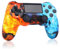 AUFGLO Retro Games Wireless Controller für PS4,kompatibel mit Slim/Pro Konsole(Ice fire)