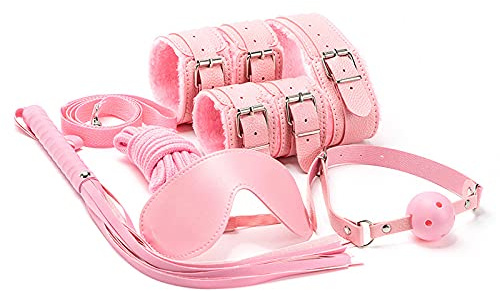 7 Pcs BDSM Sex Bed Bondage Kits with Restraints for Ankle Wrist Spreader Bar Sex Resistance Strap Leg Hand Cuff Set for Adults Bedroom Sex Handcuff Bracelets for Women Play King Mattress Sweater