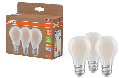 OSRAM Lampada LED Classic lampadina forma A100 7,2W 4000K opaco E27