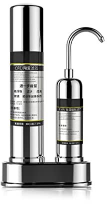 Impianto ad osmosi inversa, Depuratore d'acqua for uso domestico Rubinetto Filtro Acqua di rubinetto Filtro Macchina for la purificazione del carbone attivo a diatomee Acciaio inossidabile 304