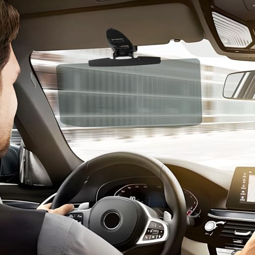 BOXOB Sun Visor Extender for Car Windshield, Adjustable Polarized Visor Extender Attachment Sunshade Plate Extension Protect from Glare and Harmful Light Accessories for Most Vehicles
