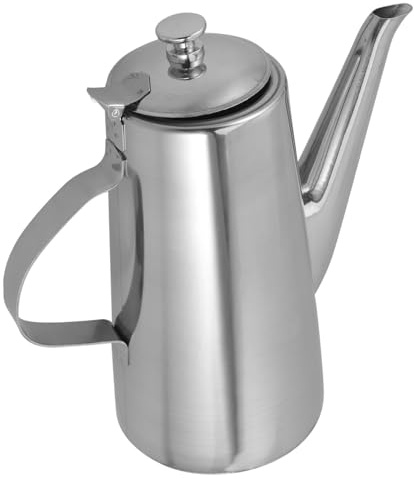 Zerodeko Tetera de Agua Fría Inoxidable con y Asa Ergonómica Resistente y Ligera para Uso Doméstico y Extracción Precisa de Té