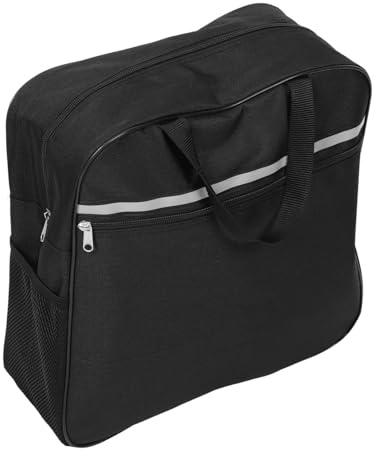 TOPPERFUN Rollstuhltasche mit Gurt Robuste Aufbewahrungstasche für Rollstuhlarmlehne Vielseitiger Organizer für Rollator Scooter und Kinderwagen Praktische Mobilitätshilfe für Senioren