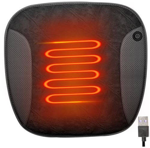 Calentador de asiento de automóvil USB Febrero Calefacción rápida 2 Cojín del asiento calentado para el automóvil Interruptor a prueba de agua sin deslizamiento Cojín de infracción inferior de fond