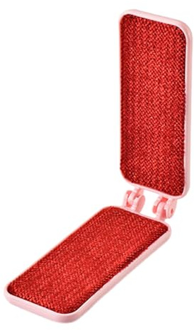 Cepillo de pelusa plegable para viajes - Mini recolector de pelo reutilizable, pequeño rodillo de mano para pelo de mascotas, fregador de tela sin estática para muebles, alfombras, prendas de vestir |