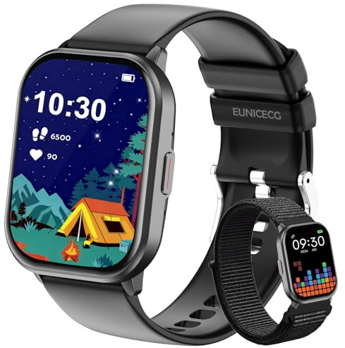 EUNICECG Smartklocka för Barn - Stegräknare Pulsmätning Sömnmätning 100+ Träningslägen Väckarklocka Kalkylator Spel Födelsedag Gåvor - Fitnessklocka Smartwatch Barn Kids Smart Watch Pojkar Flickor