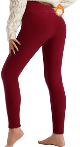 DURINM Leggings Termici Donna Palestra Pantaloni Sportivi Caldi Leggings Invernali a Vita Alta per la Corsa All'aperto L'escursionismo Lo Yoga Corsa Pilates per Donna