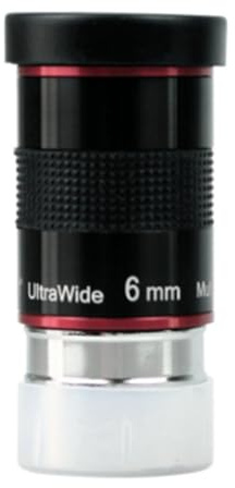 Bosiyrggrl Oculare per Telescopio Ultra Grandangolare UW6MM da 68° da 1,25 Pollici per Telescopio Astronomico