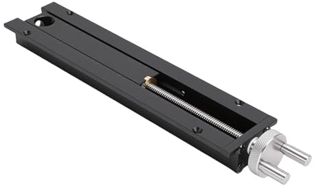 Asixxsix Morsa a coda da banco per lavorazione del legno, robusta lega di alluminio con asta filettata in acciaio inossidabile, corsa 0-110 mm, foro del tavolo da 20 mm