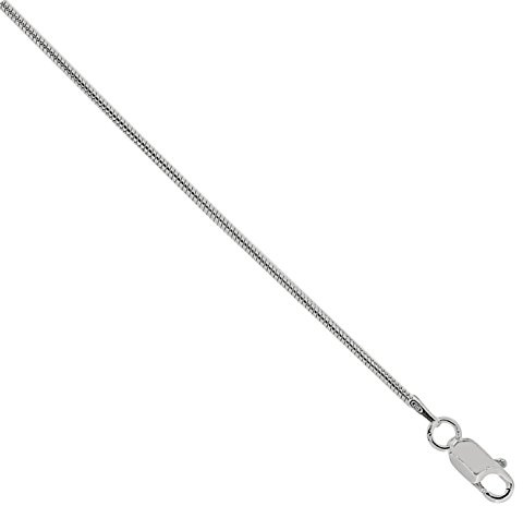 24 Inch Diamond Cut Sterling Silver Snake Chain Necklace