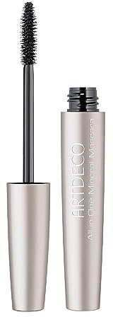 ARTDECO All In One Mineral Mascara – Parabenfreie, schwarze long-lasting-Wimperntusche – Für empfindliche Augen – 1 x 6 ml in der Farbe 01 black