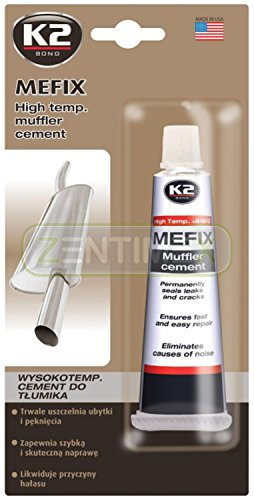 ZentimeX Hochtemperatur Auspuff-Zement Auspuff-Dichtmasse Reparatur-Masse Reparatur-Zement Montagepaste Dichtstoff Abgasanlage gasdicht hochtemperaturbeständig 132g +816°C