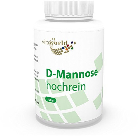 D-Mannose powder 100g Vita World 100 % pure with analysis certificate German pharmacy production