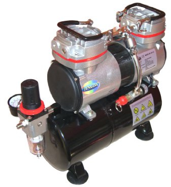 Hobby AIRBRUSH Aérographe compresseur avec cuve Fengda® AS-196