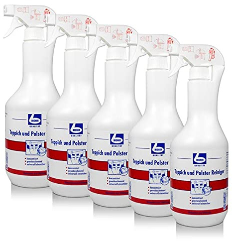 Dr. Becher Teppich und Polster Reiniger 1L gewebeschonend tensidfrei (5er Pack)
