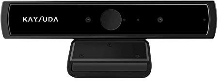 Windows Hello Infrarrojos Cámara de Reconocimiento Facial, Webcam 720P con Micrófono de USB Plug and Play para Youtube Vídeo Radiodifusión Skype
