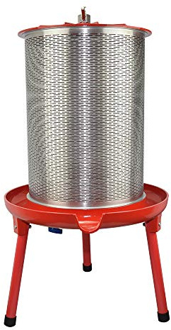 Hydraulic Fruit Wine Press - Electricity-Free/Water-powered Cider Wine Bladder Press, Natural Juice Making(10.7 Gallon, with Filter Bag/Splash Guard)