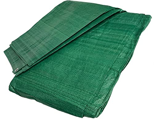 Tarpaulin Sheet Tarp Cover Ground Sheet Waterproof 5.4m x 7m / 18ft x 24ft TE608