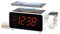 Radio-réveil à Double Charge sans Fil avec Haut-Parleur Bluetooth, Radio FM Numérique, Deux Ports USB, Double Alarme, Veilleuse, Commande de Gradateur et écran Orange 1,4 iTOMA CKS209