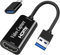 Carte de Capture vidéo, Fulfalic 4K HDMI vers USB, Carte de Capture Full HD 1080p, Capture de Jeu vidéo HDMI pour éditer vidéo/Jeu/Streaming/Cours en Ligne (Noir)
