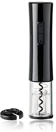 Sacacorchos Eléctrico Abrebotellas Vino Profesional Sacacorchos Automático One Touch Abrebotellas con Cortador automático a Batería para vino, Para fiestas, citas y amantes del vino