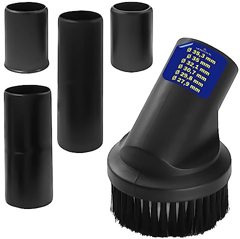 Runt munstycke med 4 adapter Ø29,5-32-35-36 mm för universaldammsugare | Yttre Ø 30,7 mm - 10 års garanti - MONTERAL