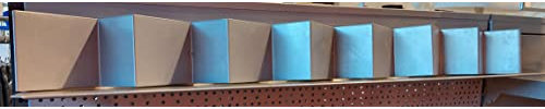 Ablageboden für Bücher CD DVD 100 cm grau | Bücherablage | Bücherregal | CD-Ablage | Medienregal