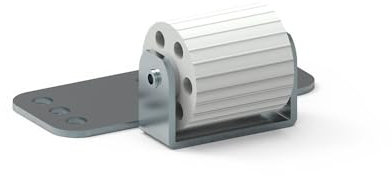 Galet antiflexion pour volet roulant