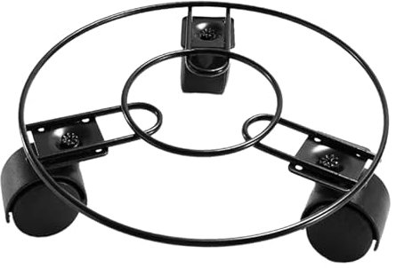 Soucoupe à Roues pour Plantes, Support Roulant pour Plantes avec 3 Roues, Support pour Pots de Fleurs Sur Rouleaux, Chariot à Palettes pour Pot de Jardin Lourd, pour Intérieur Ou Extérieur , 20CM