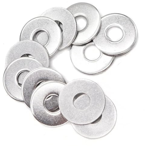 120 Stück Unterlegscheiben Set, M6 groß Unterlegscheiben, Beilagscheiben Edelstahl M6x18, Karosseriescheiben, Flach Sicherungsscheiben, für Schrauben Muttern Gewindestange Flat Washers
