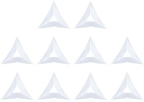 sourcing map 150 Pcs Stair Dust Corners Plastic Triangle Stair Corner Guard Dustproof Corner Protector for Drawer Furniture Cabinet Wardrobe Step Corner