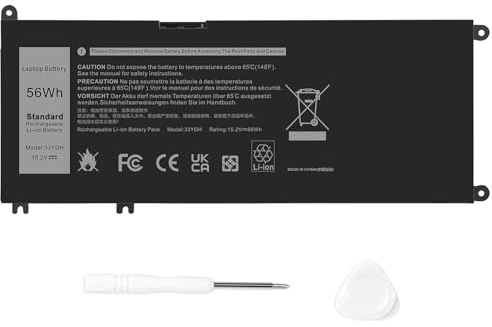 33YDH Laptop Battery for Dell Inspiron 17 7000 7773 7778 7786 series 7779 2in1 series for Dell 33YDH PVHT1 W7NKD 81PF3 081PF3 P30E P30E001 DNCWSCB6106B