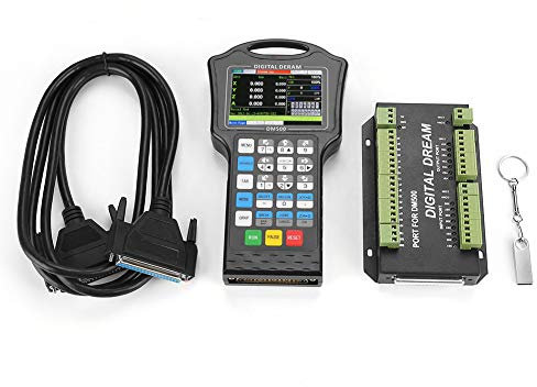 1 juego de controlador de mano de 3/4 ejes s istema de control CNC para enrutador grabador para máquina enrutadora de madera CNC Grabador Fresadora Placa controladora (T4)