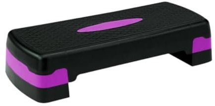 Harilla Aerobic-Trainings-Stepper mit Erhöhung, 10,2 cm, 15,2 cm, höhenverstellbar, breiter Kern, Cardio-Kraft, Stabilität, Aerobic-Stepper, Workout-Stepper, Violett