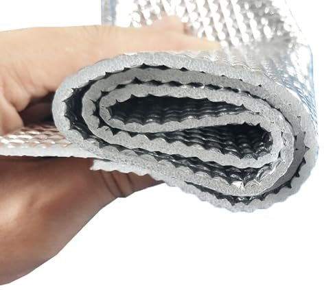 1 Film PE Isolant Thermique à Bulles, pour Ruche, Protection Solaire, Isolation Thermique, Feuille d'aluminium, Film réfléchissant Anti-Pluie, Outils de Couverture de Refroidissement, capuch