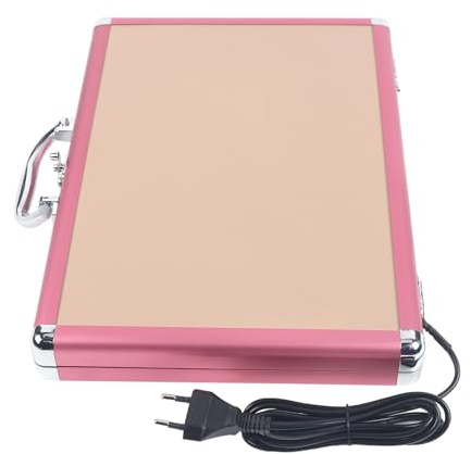 Hot Stone - Set di 20 pietre massaggianti con scatola di riscaldamento, set da massaggio professionale con pietre calde, 60-70°C, per utenti domestici, spa, massaggiatore