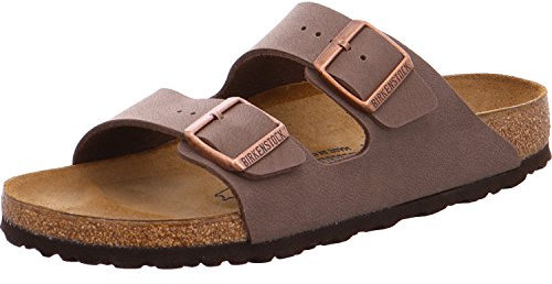 Birkenstock Arizona, Sandali unisex adulto, marrone (mocha birkibuc), 39 (stretta)
