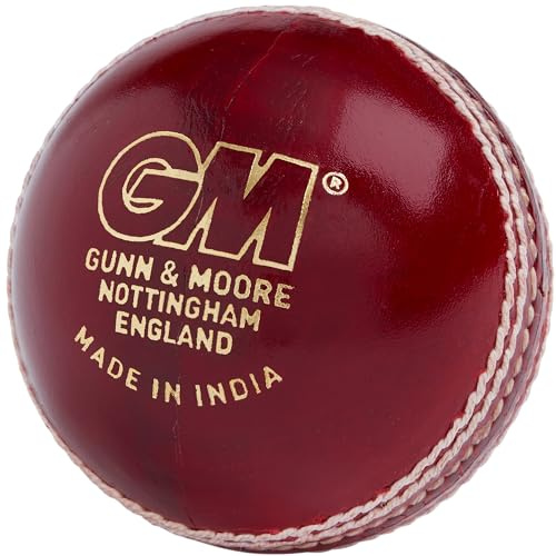 GM da Uomo Chrome Grade 1 Palla da Cricket, Uomo, Chrome Grade 1 Club, Red, Adulto