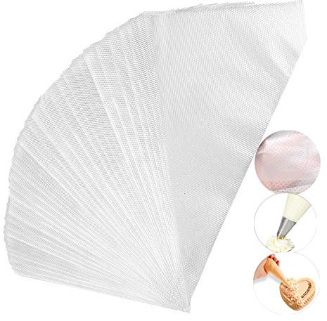 Beunyow Sac a Poche Monouso, 100 Pezzi 51 x 27CM Sac a Poche USA e Getta Sacchetti a Poche DIY Strumenti di Decorazione per Beccucci, Ugelli Russi, Pasticceria Utensili Kit, Dolci Torte Cupcake