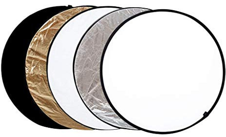Tubayia 5 in 1 Multi Foto Reflektor Faltreflektor Lichtreflaktor für Fotostudio Fotografie (43in 110cm)